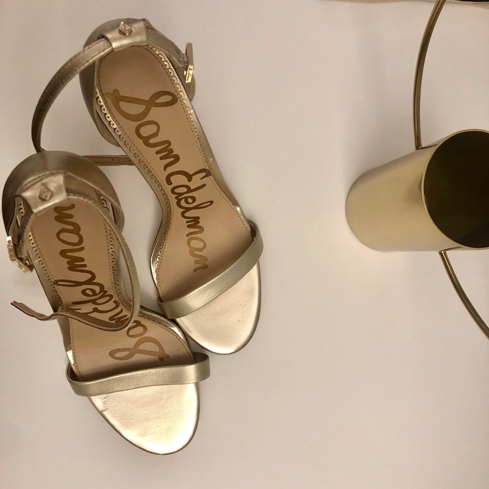 Stunning Gold Sam Edelman Heels